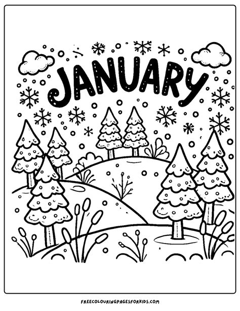 Free printable months of the year coloring pages – Artofit