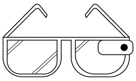Intelligente Brille.Gerät, das Informationen anzeigt, die das Sichtbare ...