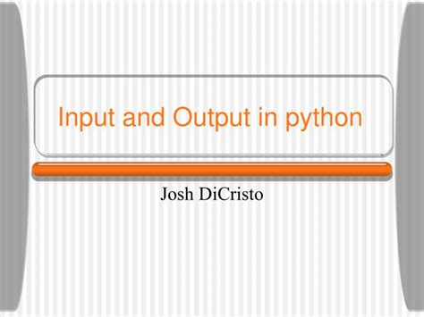Image result for Python Input and Output PPT