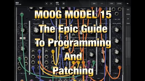 Moog Synth Tutorial 的图像结果