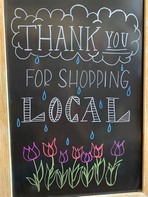 Shop Local Chalkboard Sign 的图像结果