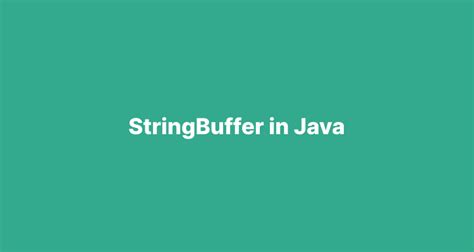 Image result for Java Program StringBuffer