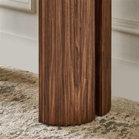 Buy Sundried Sanctuary Faux Marble Top Console Table - Walnut from Home ...