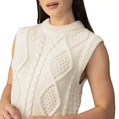 Women's Modern Supply by Sanctuary Sleeveless Cable Sweater Vest