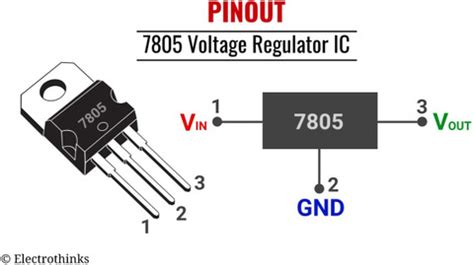 RANVIRKAR 7805 Voltage Regulator IC LM7805 24V/12v/9V/6V to 5v 1.5A Set ...