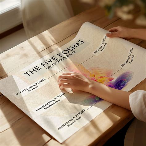 5 Koshas Layers of Body and Soul Printable Art Poster, Pancha Koshas Ayurveda, Yoga Lover Art, 5 ...