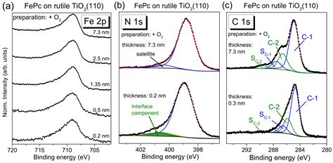 FePc and FePcF16 on Rutile TiO2(110) and (100): Influence of the ...
