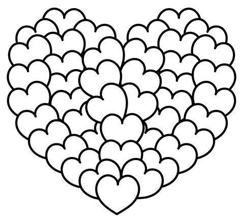 Heart Template Coloring Pages [2025]