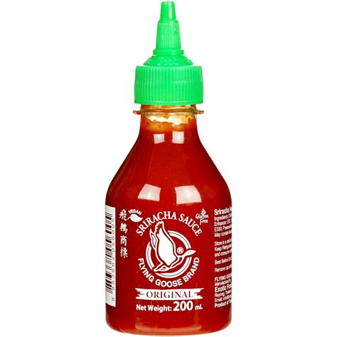 Flying Goose Sriracha Hot Chilli Sauce Original - 6.76fl.oz (200ml ...