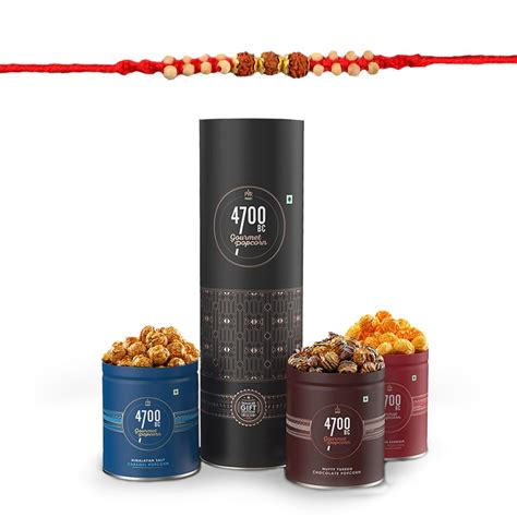4700BC Gourmet Popcorn, Combo Box, 325g (3 Tins: 1 Hawaiian BBQ Cheese ...