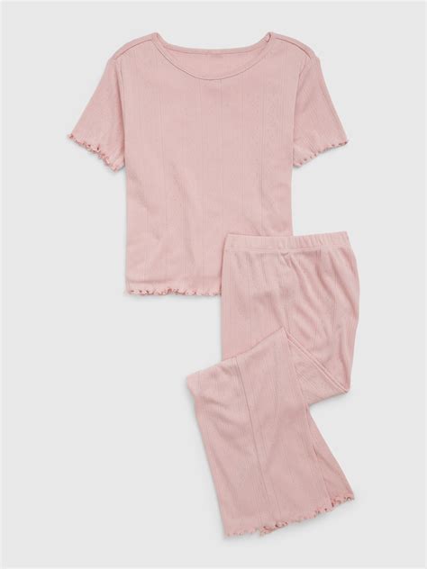 Kids Recycled Pointelle PJ Set | Gap