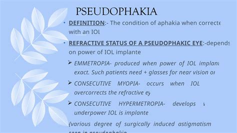 APHAKIA & Pseudophakia with more accuracy and details .pptx