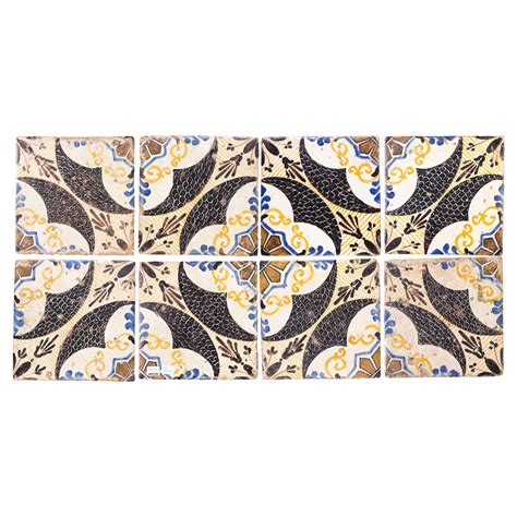 Antique Italian Tiles Panel For Sale at 1stDibs