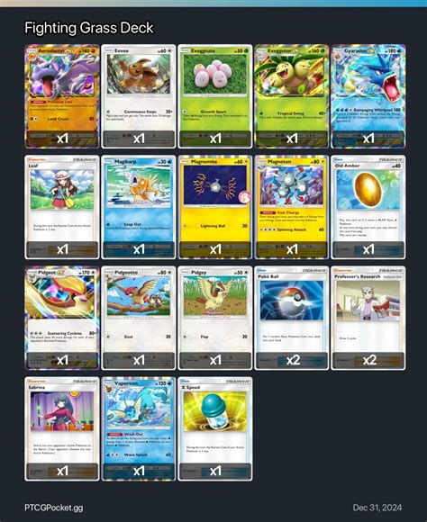 Fighting Grass Deck - Pokémon TCG Pocket