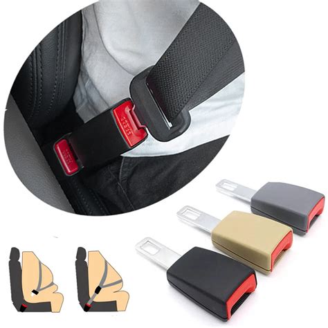 1Pcs Car Seat Belt Clip Extension Plug Universal Safety Seatbelt Lock Buckle Clip Extender ...