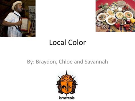Image result for Best Examples of Local Colors