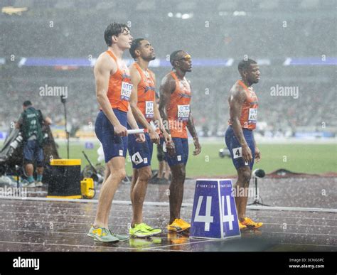 TOKYO - (l-r) Jonas Phijffers, Liemarvin Bonevacia, Terrence Agard ...