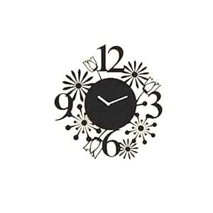 Buy Apple CNC AC-014 Metal Laser Cutting Wall Clock, 18 inch (Black ...