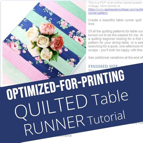 Quilted Table Runner Tutorial 的图像结果