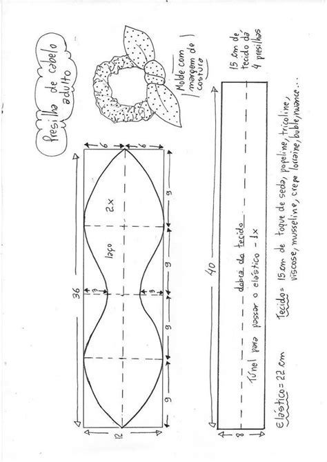 Image result for Printable Scrunchie Pattern