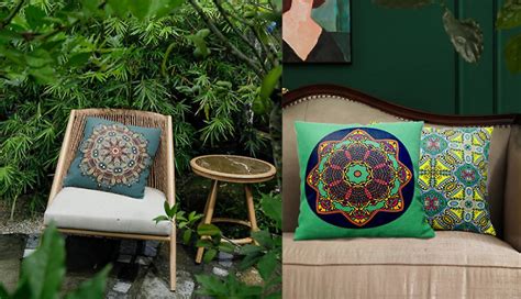 Veeki Set Of 2 Decorative Throw Pillows Cover Embroidery Patterned ...