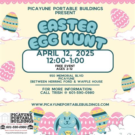 Picayune Portable Buildings Easter Egg Hunt, 950 Memorial Blvd ...