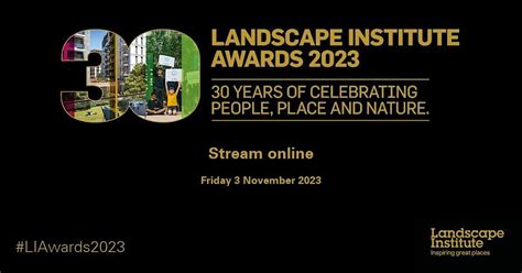 Landscape Institute Awards 2023 ONLINE ceremony on AllEvents | Online ...