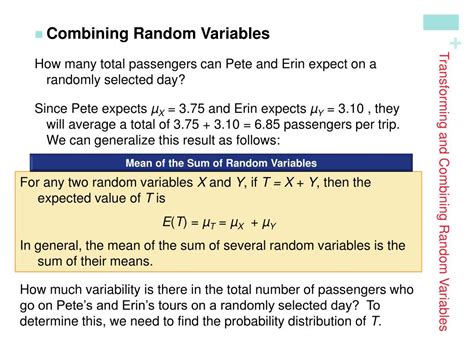 Image result for Shift in and Combining Random Variables