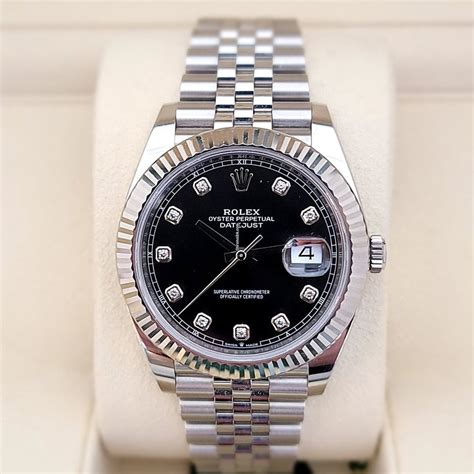 Rolex Datejust 41 with white gold bezel and jubilee bracelet. That dark ...
