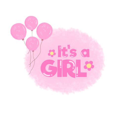 Its A Girl PNG, Vector, PSD, and Clipart With Transparent Background ...