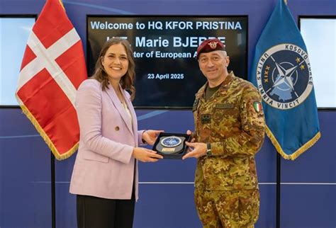 Danish Minister of European Affairs Visits KFOR