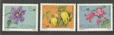 Stamps on Clematis Flowers -Poland 1984. – Stamp Digest