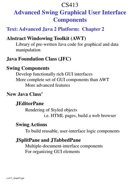 Image result for Swing Advanced Components in Java