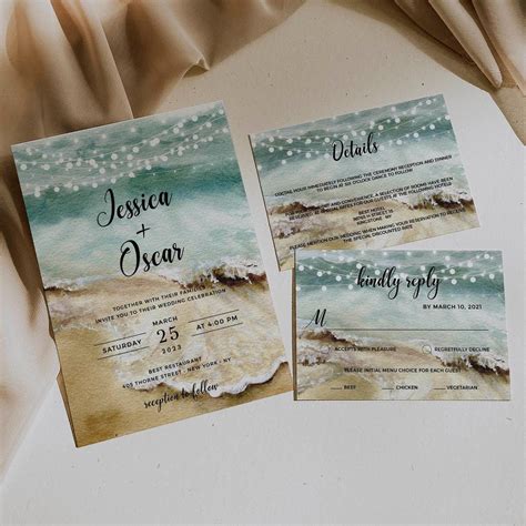 Beach Wedding Invitation Wording Ideas 10+ Beach Wedding Invitation