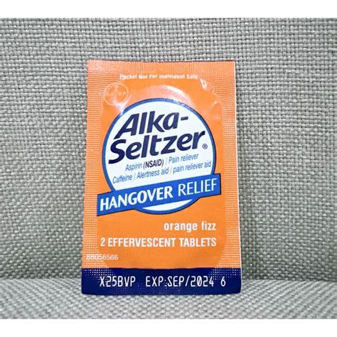 Jual Alka Seltzer Hangover Fast Relief Headaches Body Fatigue Orange ...