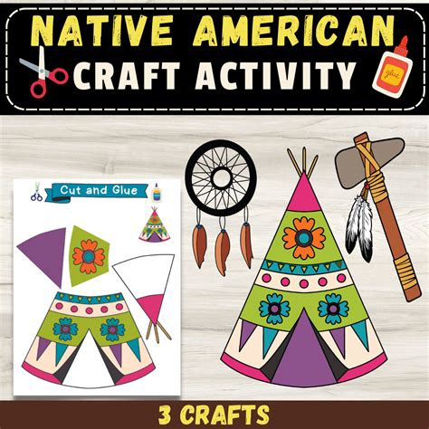 Native American Crafts : : Dreamcatcher, Teepee, and Tomahawk Craft ...
