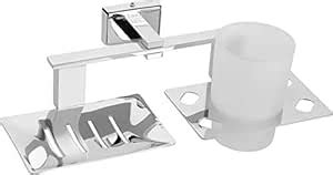 FLORONA Steel 304 Grade Soap, Toothpaste and Toothbrush Holder, Soap ...
