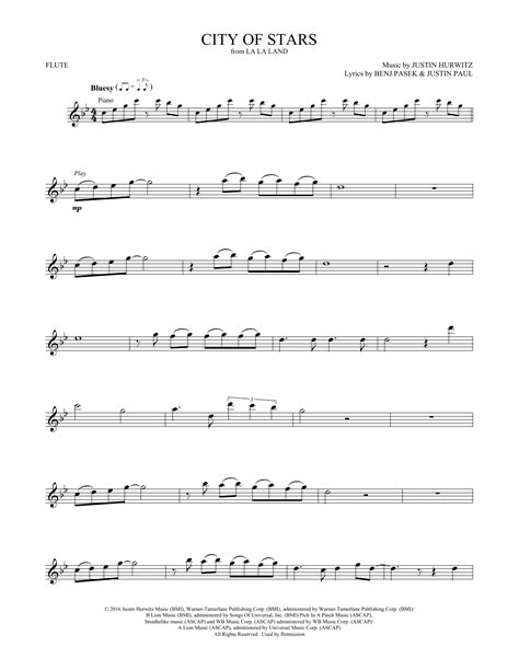 City of Stars (from La La Land) by Ryan Gosling & Emma Stone Sheet ...