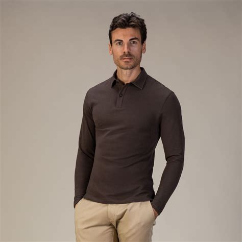 Mens Polo Shirt Brown at Jean Begaye blog