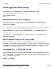 Image result for Good Investigation Interviewing Example