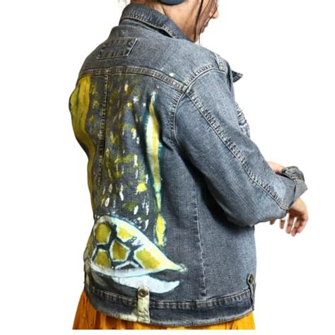 Buy BINSKI Painted Denim Jacket (Energized clothing comes with a ...