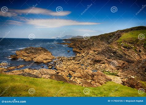 Achill County Mayo Ireland stock image. Image of cliffs - 117924735