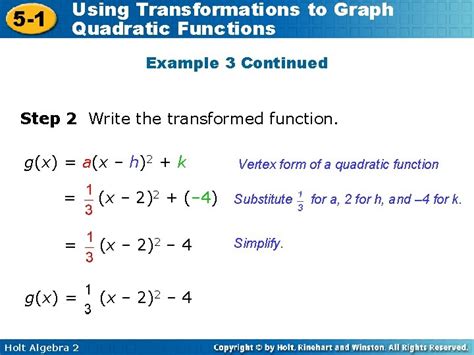 Image result for Using Transformations to Graph Quadratic Functions