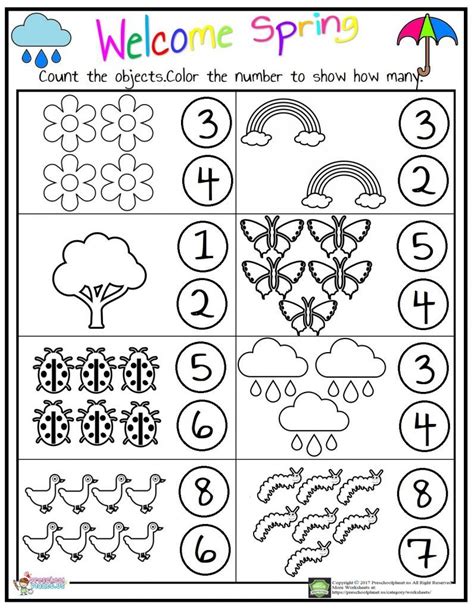 Image result for Spring Sortng Worksheet