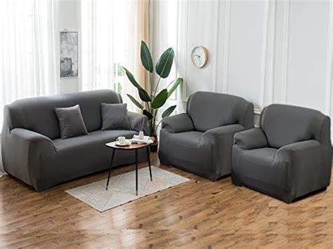 Gifts Island® Sofa Cover 3 Seater and 2 Seater Fully Covered Universal ...