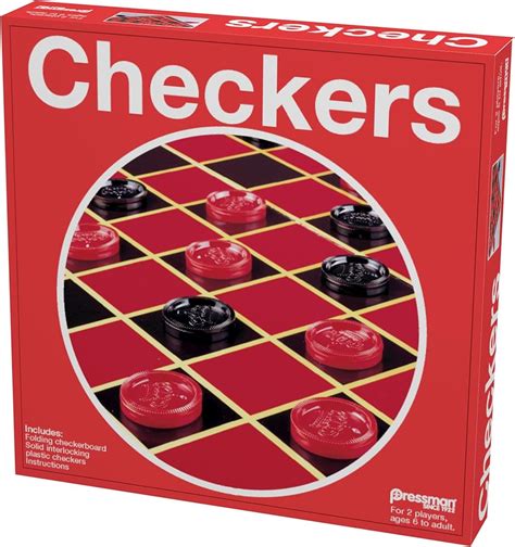 Pressman Checkers -- Classic Game With Folding Board India | Ubuy