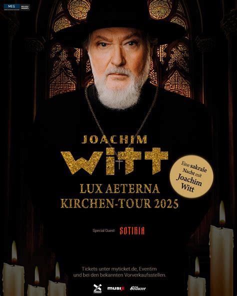 JOACHIM WITT - Lux Aeterna Kirchen-Tour 2025 | Bochum, Christuskirche ...