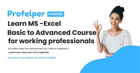 Excel Workshop for working professionals