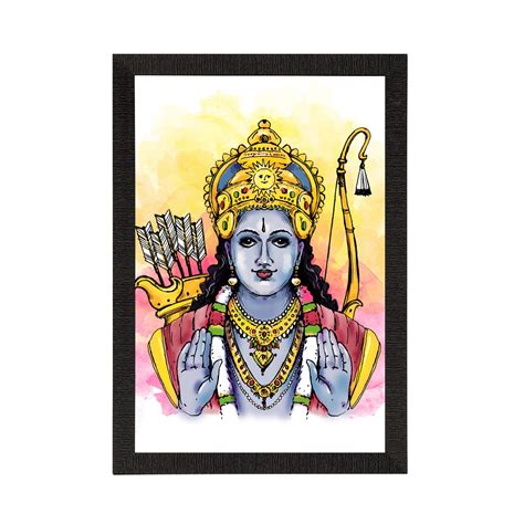 Lord Ram Satin Matt Texture UV Art Painting - eCraftIndia Online