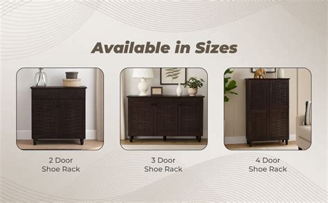 Nilkamal Kaira 3 Door Shoe Rack | Freestanding Wooden Shoe Rack ...